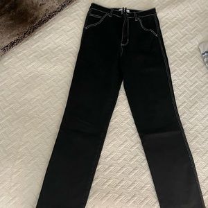 High Waisted Black Inco Jeans